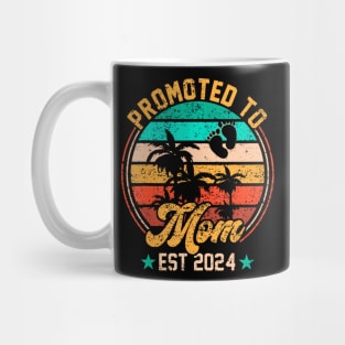 Promoted To Mom Est 2024 First New Mom Mug